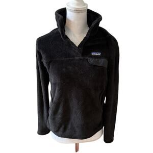 Patagonia Re-Tool Snap T Pullover Fleece Sweater Black S